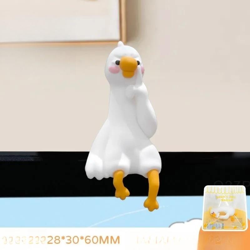 Cute Dachshund Sausage Dog Monitor Decor Funny Duck Bunny Desk Ornaments Kawaii Computer Edge Figurines for Office Home New 2026