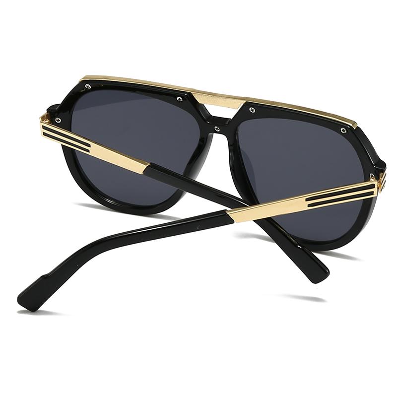 Cross-Border Export New Modern Coverage Large Frame Men's Sunglasses Ins Style Street Style Big-Name Sunglasses Lh