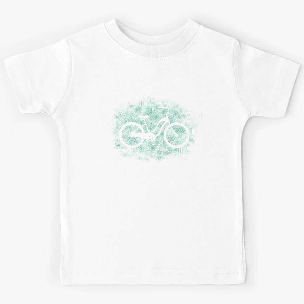 Beach Cruiser Bike Silhouette Kids T-Shirt 110