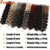 GOGO Curl Ocean Wave Braiding Hair Extensions Crochet Braids Synthetic Afro Curl Hawaii Curly Ombre Black Pink Water Wave Braid For Women