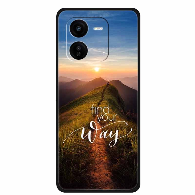 For iQOO Z9x Z9 Turbo 5G Case Luxury Fashion Soft Silicone Phone Case For iQOO Z9 Turbo 5G Cover Shockproof TPU Protector Capa