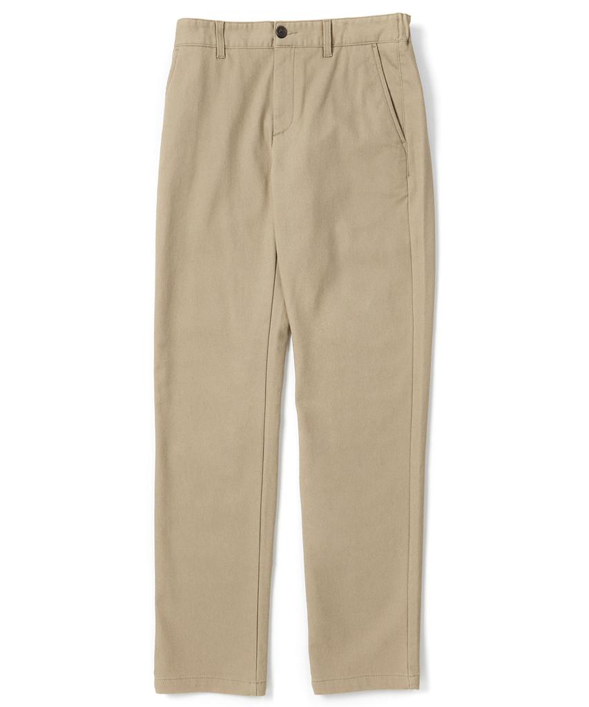 KULTE Men'S Fleece-Lined Elastic Waist Chino Pants Beige