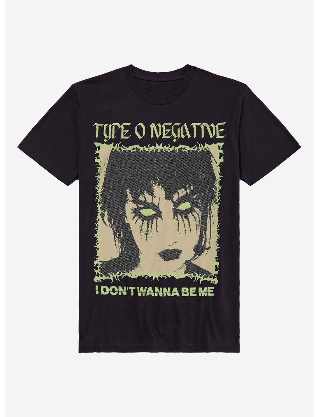 Графическая футболка O Negative I Don’t Wanna Be Me – Черная хлопковая футболка рок-группы M