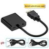 HDMI to VGA Cable Converter with Audio for TV, Monitor, or Projector