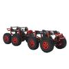Carbon Fiber RC Car Chassis Frame Replacement for Axial SCX24 RC Car 8x8 Low Center Gravity Chassis Refit Kit Black Red