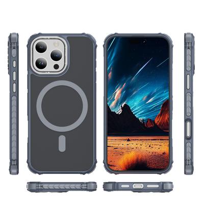 Magsafe Stoßdämpfende Magnetische Saugkraft für Apple 15 Anti-Sturz Handyhülle, Hautgefühl Anti-Rutsch für IPhone 16 Pro Handyhülle