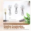 3 Pcs Metal Flower Wall Pendant Waterproof Metal Flower Wall Art with Screw for Living Room Bedroom Bathroom and Home Decoration