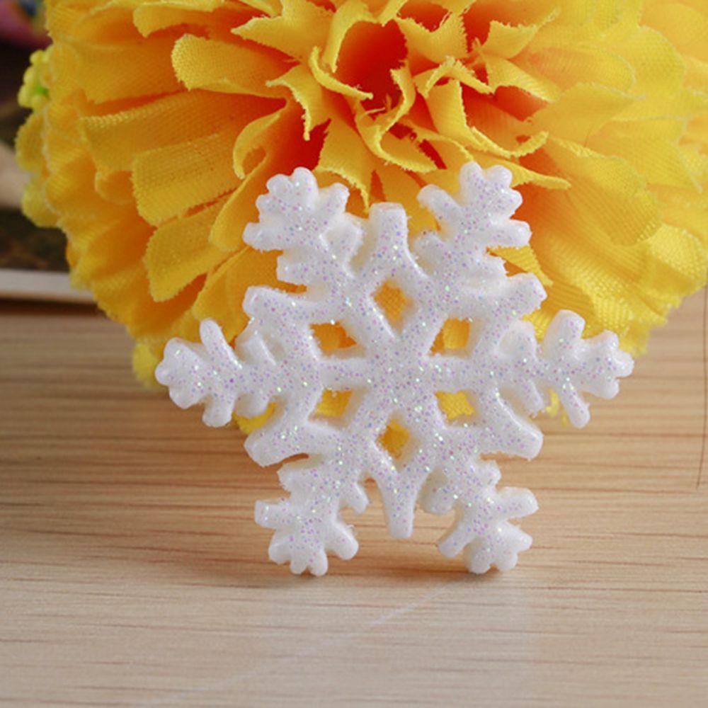 10Pcs New Craft Accessories Resin Decor Landscape Ornament Snowflake Christmas Decoration Plant Pot