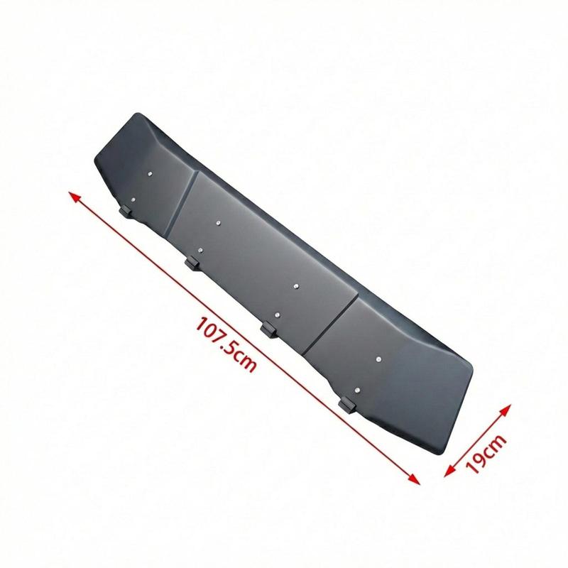 Deflector de Viento para Baca de Techo Carenado de Acero Ajuste Universal Reduce el Ruido del Viento para Barras y Portaesquís de Techo de Vehículo