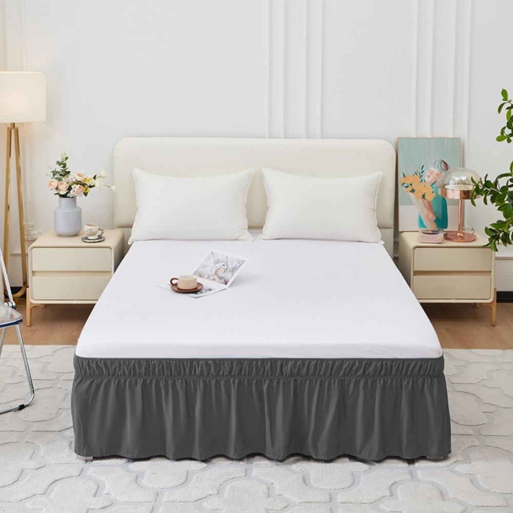 Ruffles Bed Dust Cover Fade Resistant Bed Protector Bed Accessory Bed Skirt  Hotel