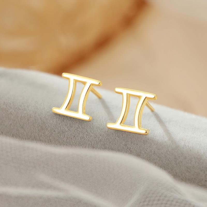 Banyan Tree S925 Silver Zodiac Earrings - Elegant Luxury Design for Women.