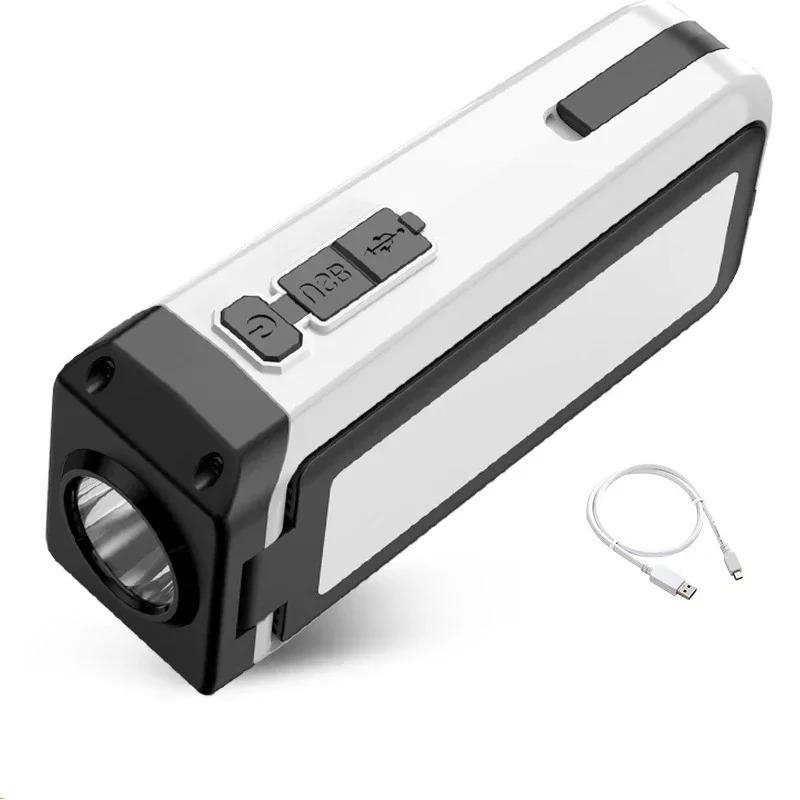 

COB Аварійна Робоча Лампа Надяскравий Світлодіодний Ліхтар USB Перезаряджуваний Складний Кемпінговий Ліхтар Зовнішній Водонепроникний Портативний Ліхтар white-1pcs