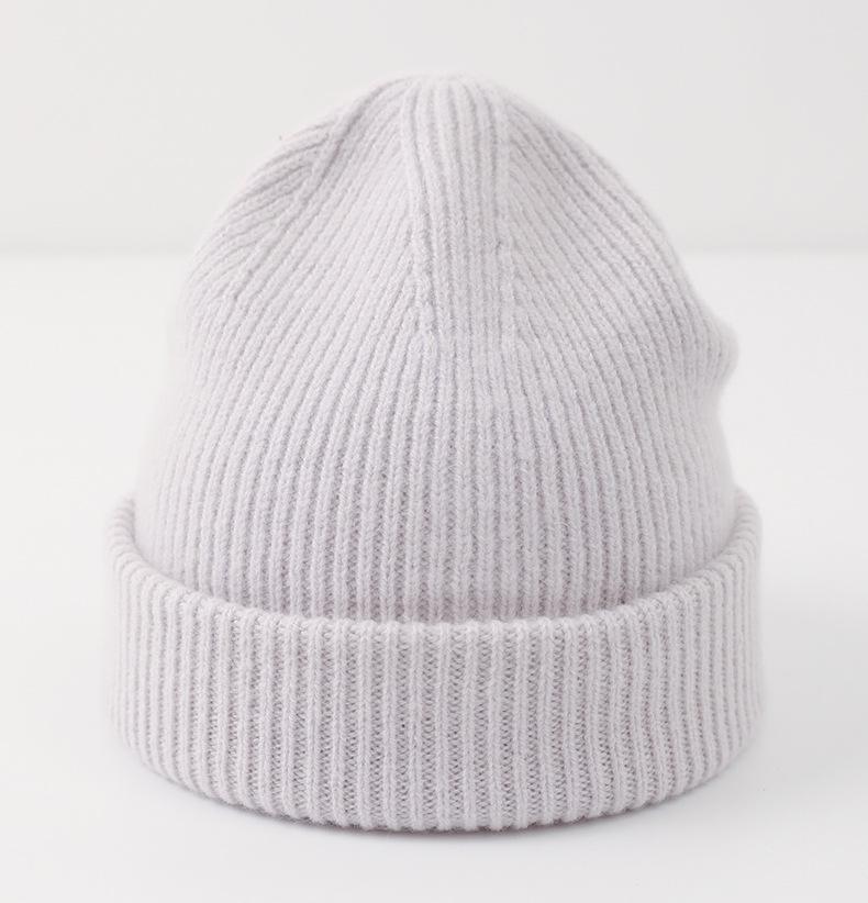 Unisex Korean Style Warm Knit Winter Hat - Fashionable Autumn/Winter Headwear