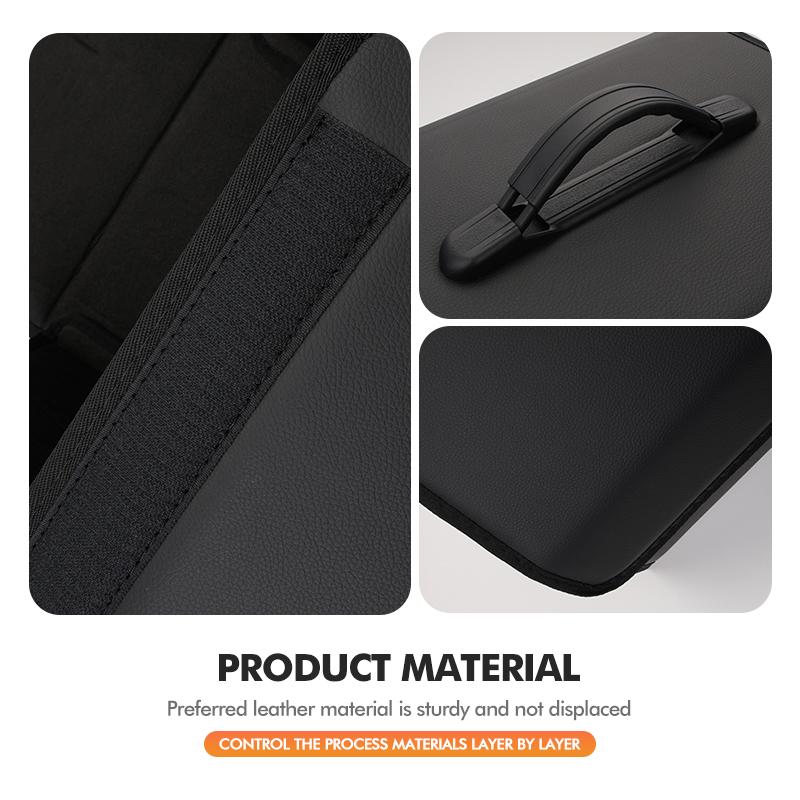 Tragbare Griff Auto Kofferraum Aufbewahrungstasche Wasserdicht PU-Leder Für Mitsubishi Outlander Lancer L200 ASX Pajero Grandis Eclipse