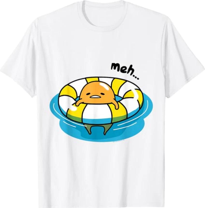 Gudetama Pool Float Tee Shirt T-Shirt L