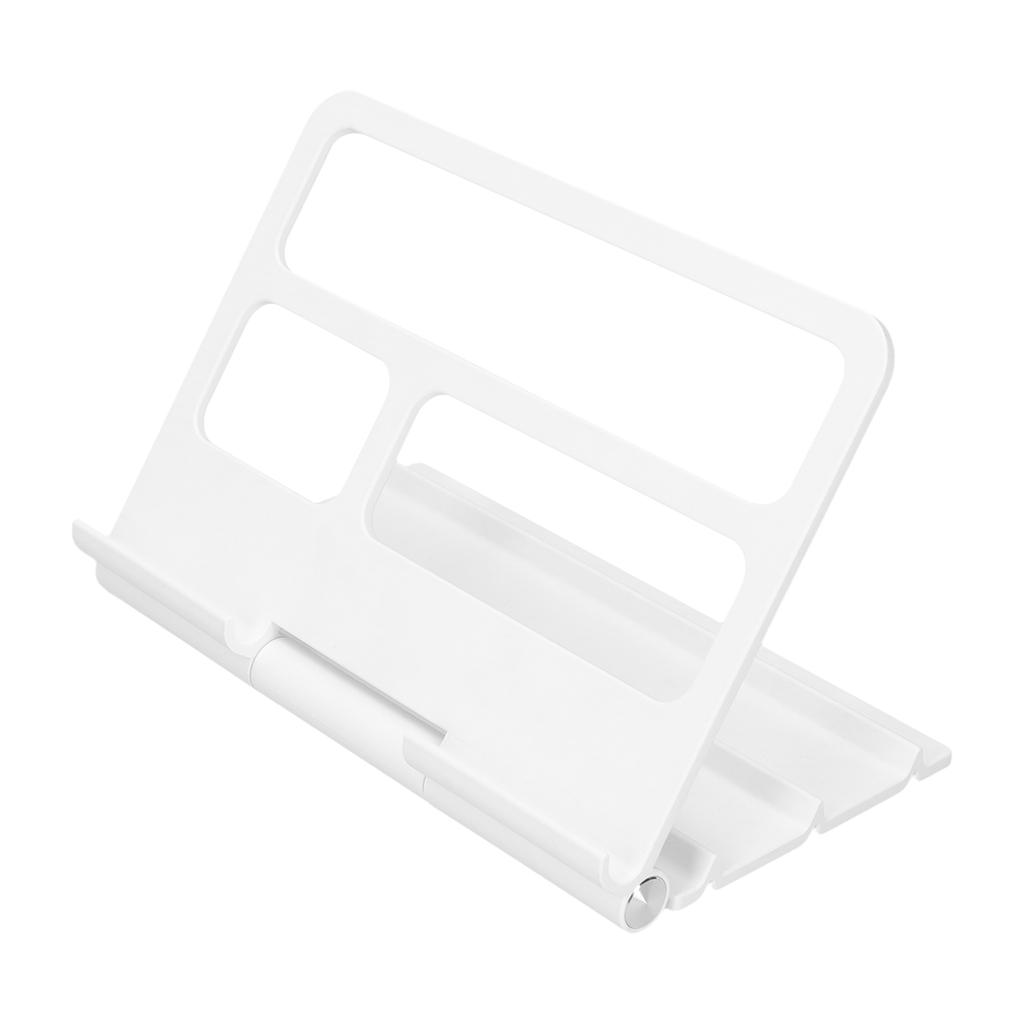 Tablet Ständer Tragbar Mehrwinkel Verstellbar Desktop Tablet Halter für IOS für Huawei Tablet Weiß