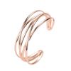 Adjustable Alloy Open Bracelet Multi-layer Cuff Bangle Fashion Wide Bangle  Daily