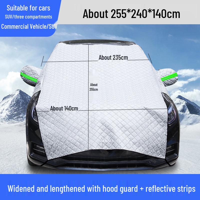 Magnetic Car Sunshade & Snow Cover: Dustproof, Heat Insulation, Sun Protection
