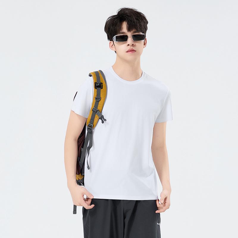 

Unisex Summer Quick-Dry Ice Silk T-Shirt - Breathable, Loose Fit for Running and Sports 4XL