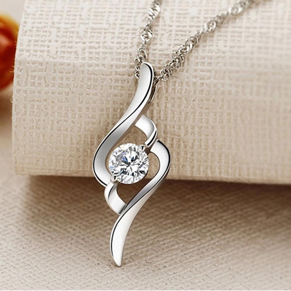 Mall Elegant Pendant Korean Style Simple Women Fashion Korean Style Elegant Silver Plated Pendant
