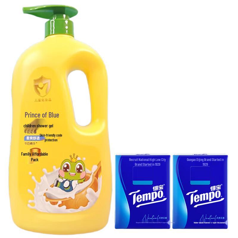 Tempo Tissues & Kids Milk Shower Gel Bundle
