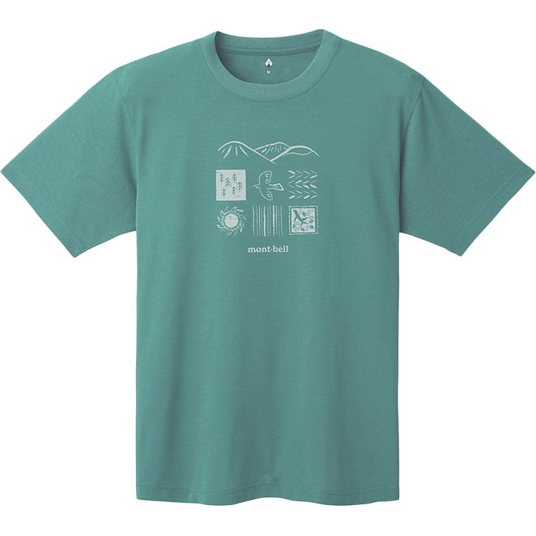 MONTBELL SS25 WIC.T Round Neck Quick-Dry Ultra-Light Breathable Short Sleeve T-Shirt Unisex