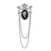 Men's Luxury Lapel Pin Brooch Set - High-End Suit Chain Badge for New Year Gift