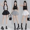 Women's 2024 Autumn Wide-Leg Elastic Waist Pumpkin Bloomers Shorts