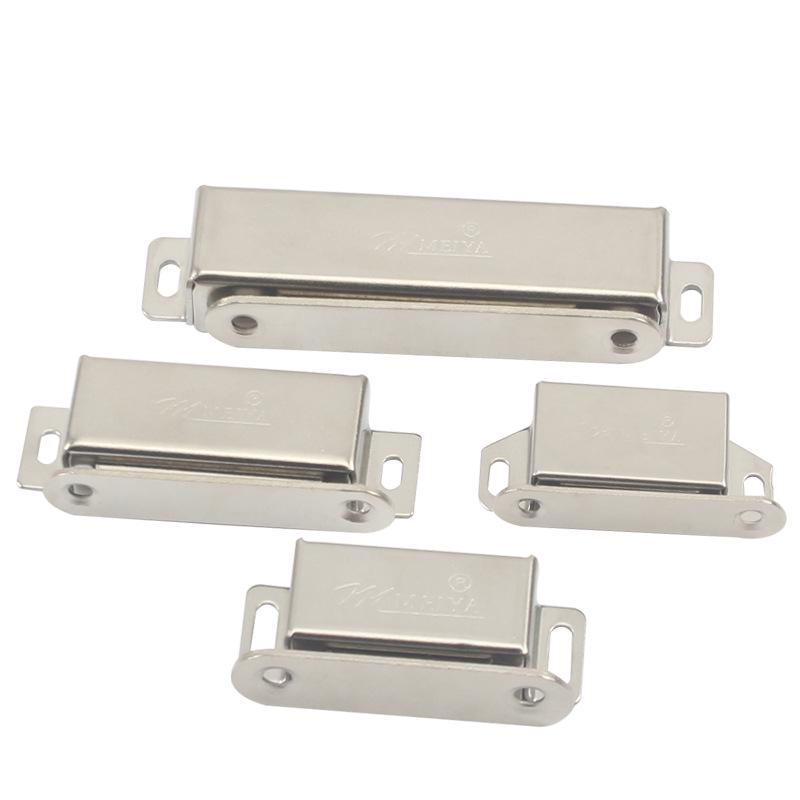 Magnetic Stainless Steel Cabinet Door Bumper & Clip for Wood Furniture
