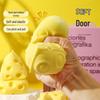 Creative Stress Relief Cheese Simulation Squeeze Toy - Office Decompression & Gift