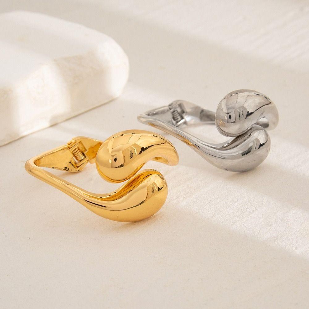 Gold Silver Punk Bracelet Alloy Material Metal Bracelet Geometric Bracelet Party Wear