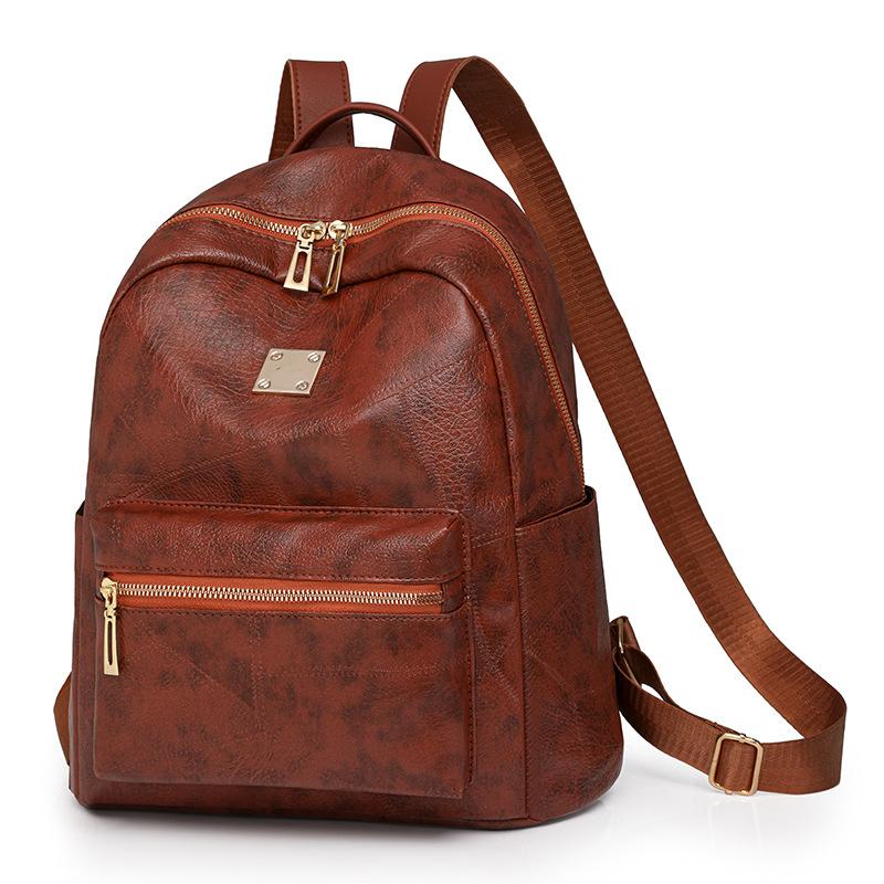 

Жіночий рюкзак у стилі ретро туристичний жіночий рюкзак великої місткості світло-коричневого кольору