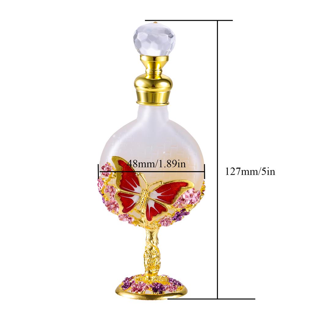 1PC 5/7/10/12/15/25/30/40ml Refillable Empty Perfume Bottles Crystal Glass Essential Oil Bottle Home Decor Wedding Party Gift
