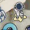 6 Pcs Lovely Repair Patches Iron on Patches Embroidered Patches Astronaut Sew On Decorative Appliques for Clothes Hat