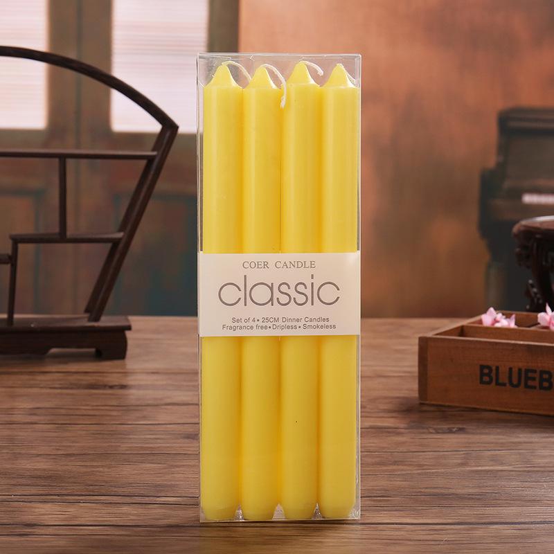 Haushalt Notfall Rot und Weiß Kerze Europäisch Klassisch Romantisch Hochzeit Kerzenlicht-Dinner Ohne Langen Kerzenständer Kerze