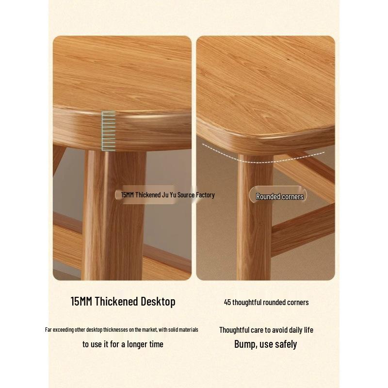 Compact Rectangular Dining Table for Home, Apartment, Restaurant, or Cafe