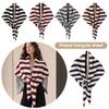 Multifunctional Triangle Scarf Warm Shawl Cape Elegant Knotted Shawl  Women
