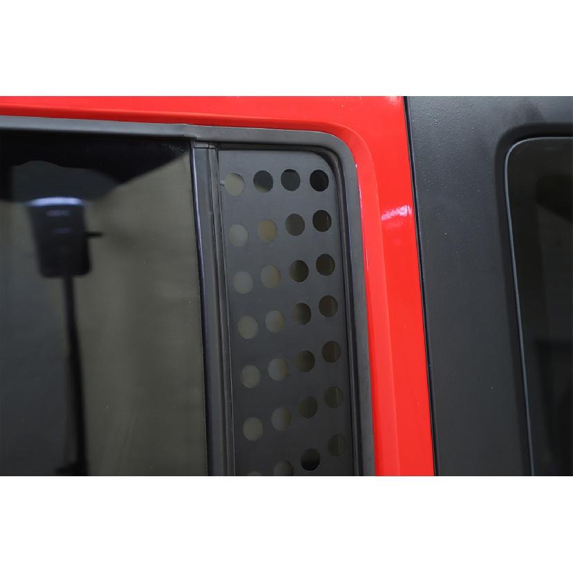 Car Rear Door Triangular Window Glass Panel Decoration Trim Stickers for Jeep Wrangler JK 2007-2017 4-Door Exterior