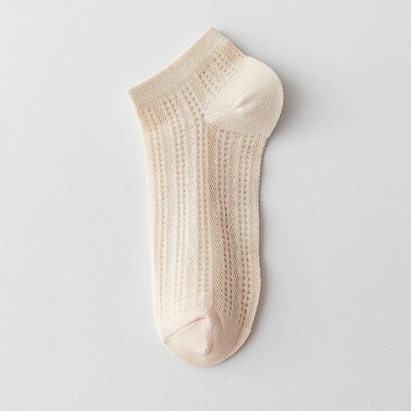 Spring and summer lightweight pure cotton children's mesh net breathable socks