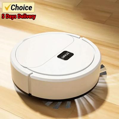 Aspirador de pó robótico portátil automático para casa, mini aspirador de pó recarregável USB, úmido e seco, três em um, máquina de varredura para casa