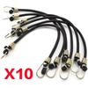 10Pcs Elastic Bungee Cords Packaging Belt Straps With Hook Luggage Rope