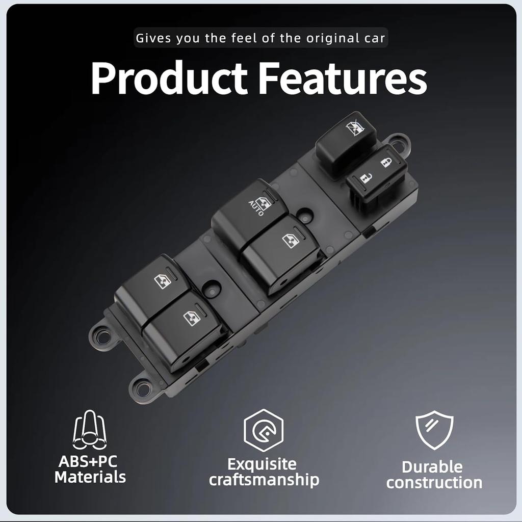 Power Window Switch for Subaru 2013-2015 Outback/Legacy OE 83071-AJ240 | Front Left Driver Side Window Switch Replaces 83071-AJ21C|Orange