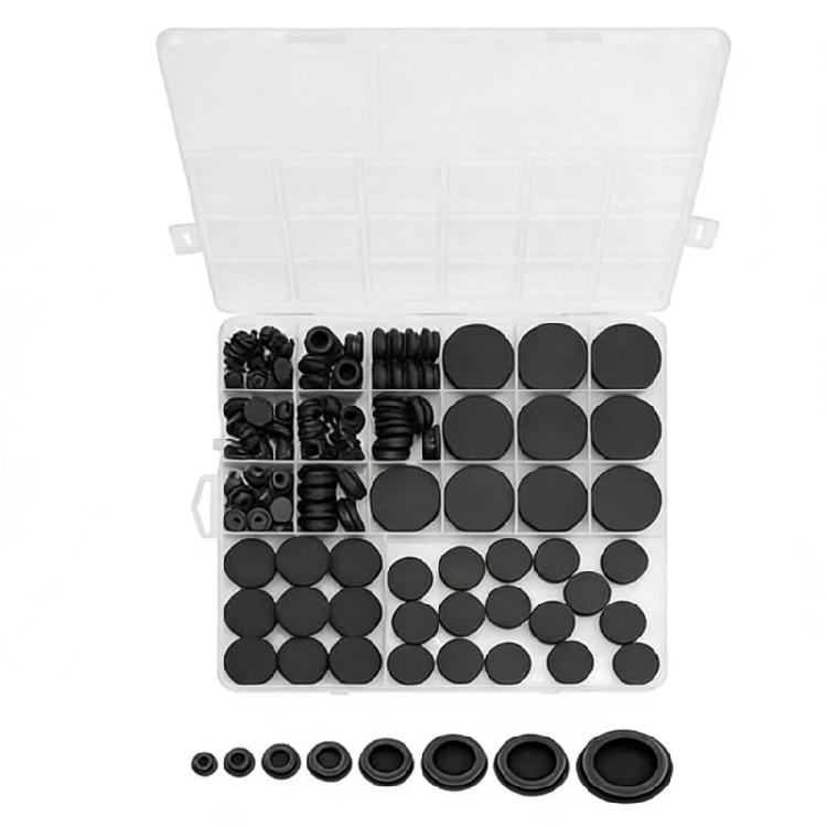 125pcs Rubber Hole Plugs Silicone Grommets Easy to Use Heat and Cold Resistant Sealing Plugs for Versatile Sealing