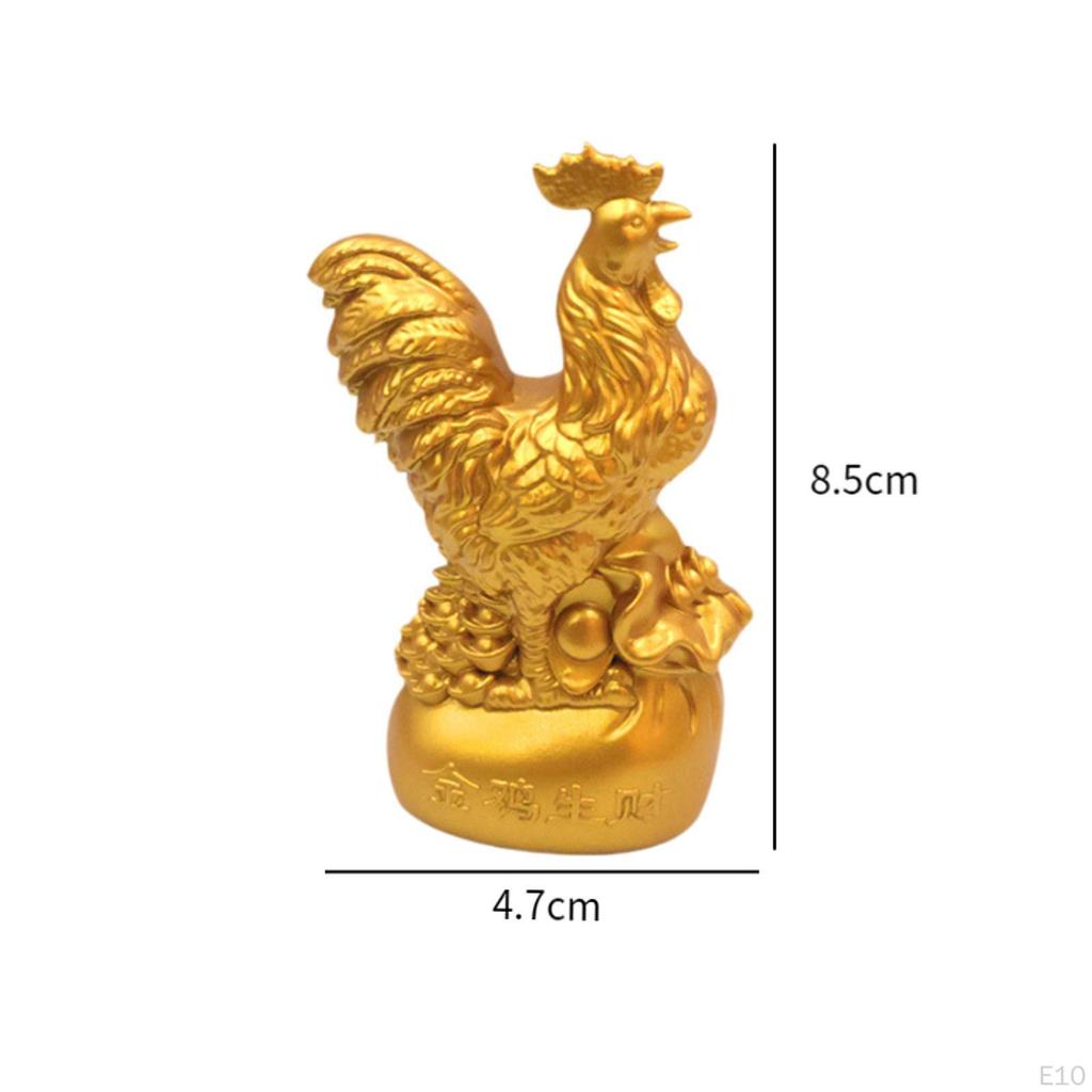 Feng Shui Statue Good Fortune Sculpture Wealth Lucky Figurine Metal Ornament for Office