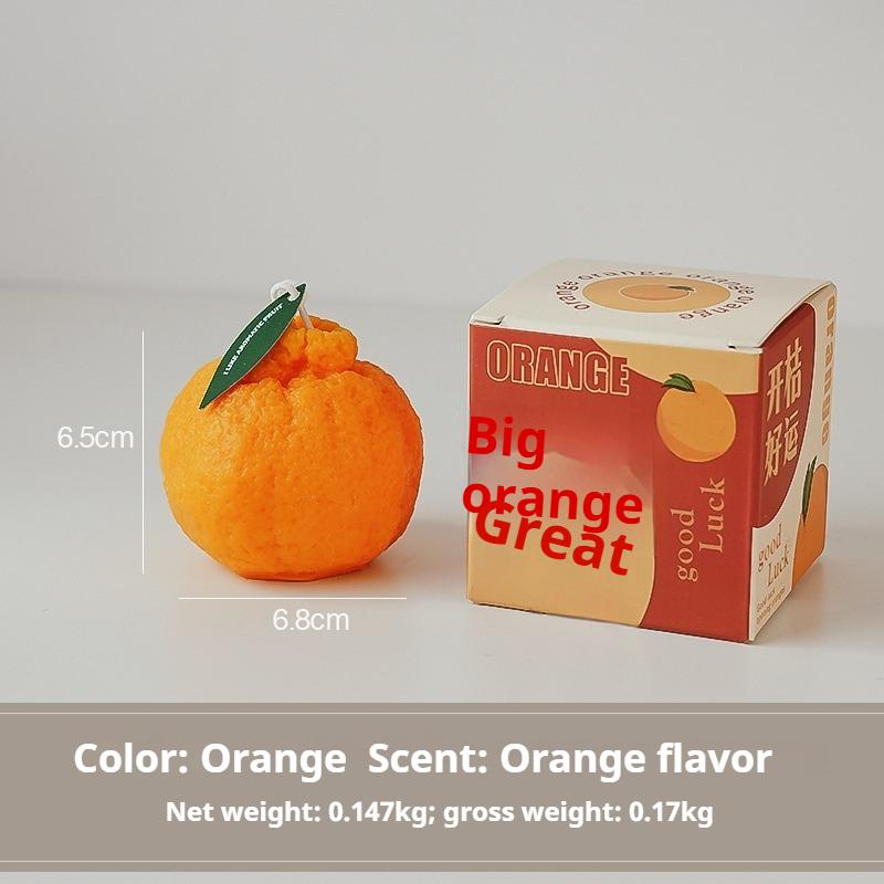 

Имитация Ароматическая свеча с запахом апельсина Креативный праздничный подарок Аромат