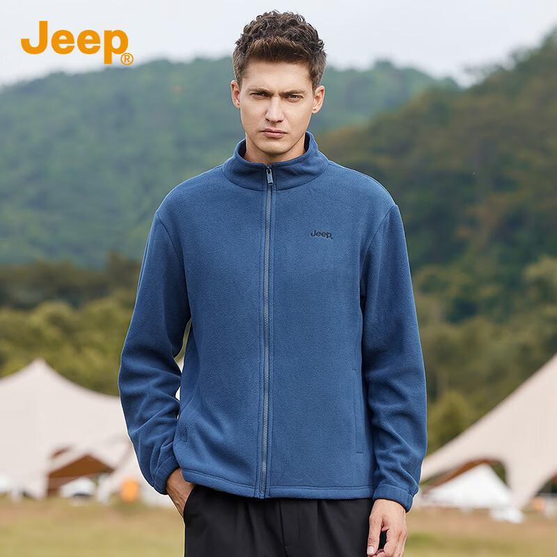 Jeep Men's 3-in-1 Outdoor Windproof Fleece Jacket