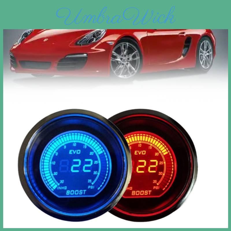 Turbocharger Boost Gauge For Car 52mm Digital Lcd Display High Accuracy Automotive Instrument
