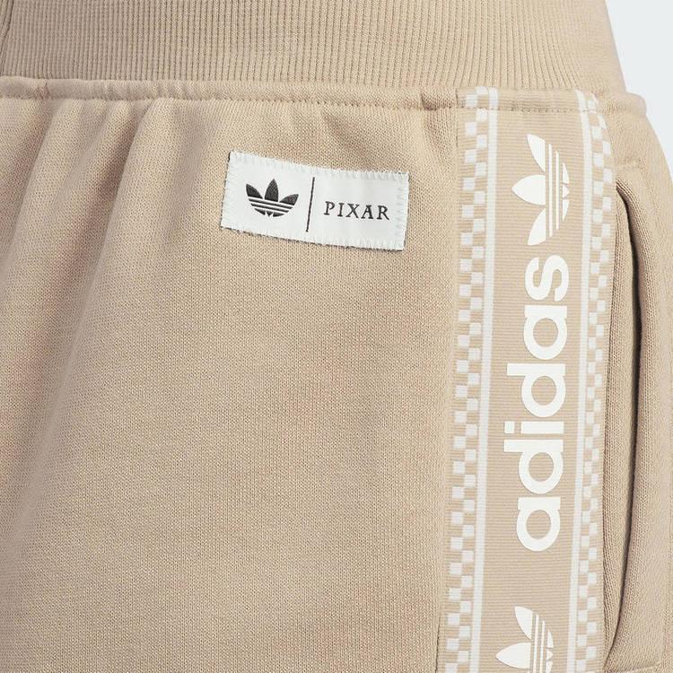 adidas Originals X Disney Collaboration Knitted Sports Pants Toy Story Pixar Comfortable Loose Fit Kids Bottoms KF7349