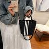 Casual and Lightweight Nylon Cloth Bag Women's 2025 New Fashion Shoulder Messenger Bag Simple Bucket Bag