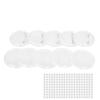 100sets Blank Badge Making Kit 25mm Transparent Wear Resistant Exquisite Workmanship Button Badge Maker Set for DIY